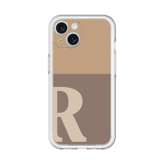 Slim Protection Premium Case［ オリジナル - initial two tone - R brown ］