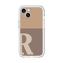 Slim Protection Premium Case［ オリジナル - initial two tone - R brown ］
