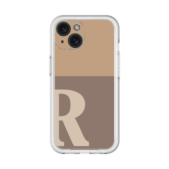 Slim Protection Premium Case［ オリジナル - initial two tone - R brown ］