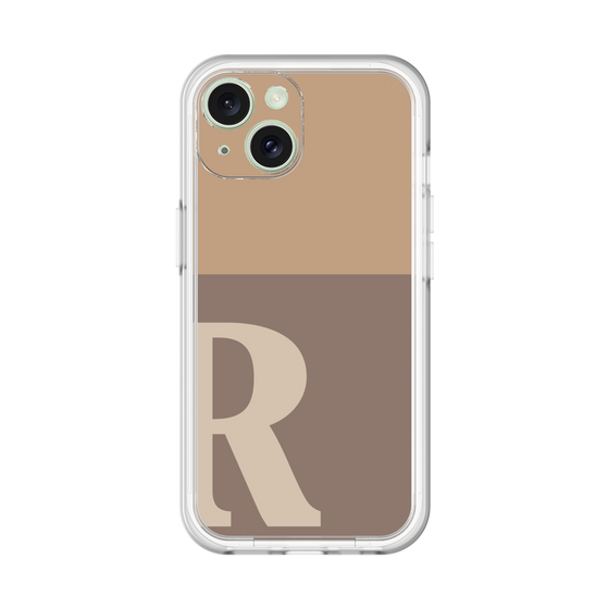 Slim Protection Premium Case［ オリジナル - initial two tone - R brown ］