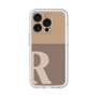Slim Protection Premium Case［ オリジナル - initial two tone - R brown ］