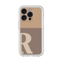 Slim Protection Premium Case［ オリジナル - initial two tone - R brown ］