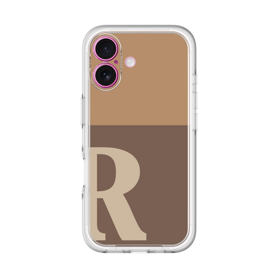 Slim Protection Premium Case［ オリジナル - initial two tone - R brown ］
