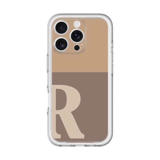 Slim Protection Premium Case［ オリジナル - initial two tone - R brown ］