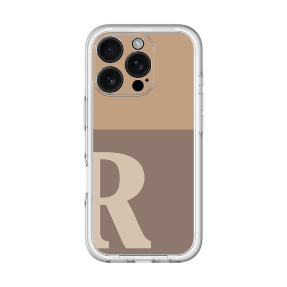 Slim Protection Premium Case［ オリジナル - initial two tone - R brown ］