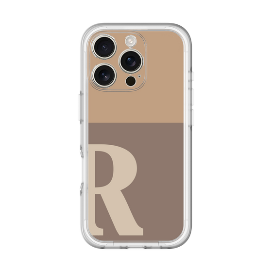 Slim Protection Premium Case［ オリジナル - initial two tone - R brown ］