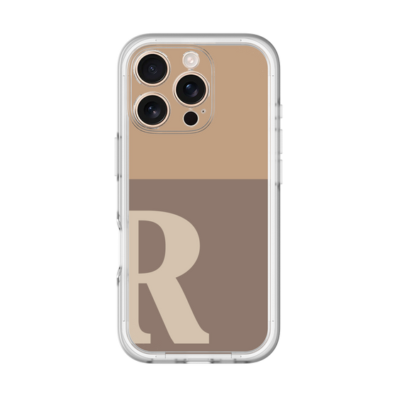 Slim Protection Premium Case［ オリジナル - initial two tone - R brown ］