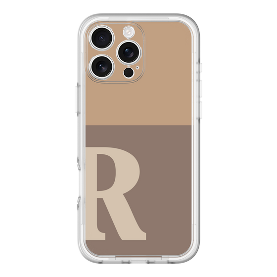 Slim Protection Premium Case［ オリジナル - initial two tone - R brown ］