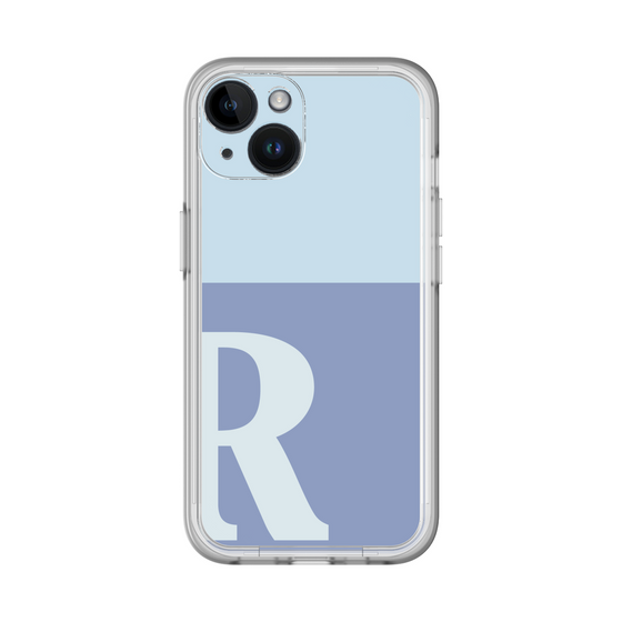Slim Protection Premium Case［ オリジナル - initial two tone - R blue ］