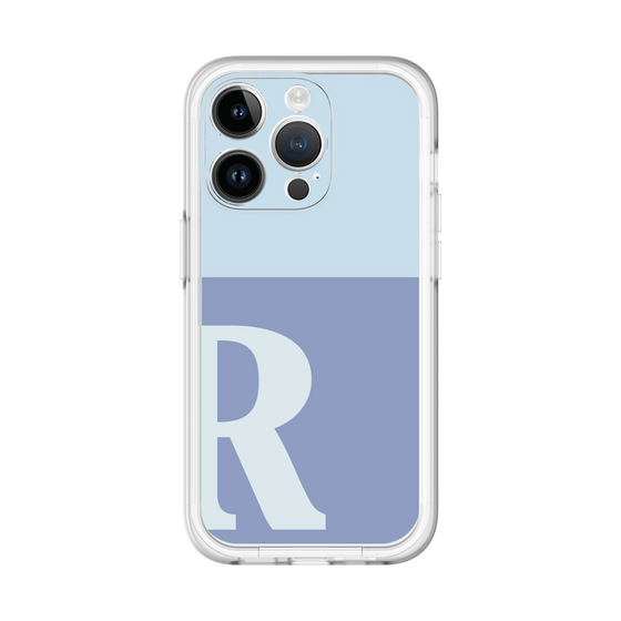 Slim Protection Premium Case［ オリジナル - initial two tone - R blue ］