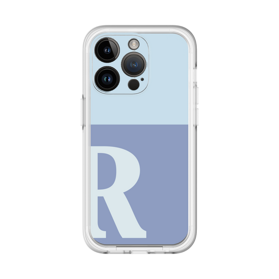 Slim Protection Premium Case［ オリジナル - initial two tone - R blue ］