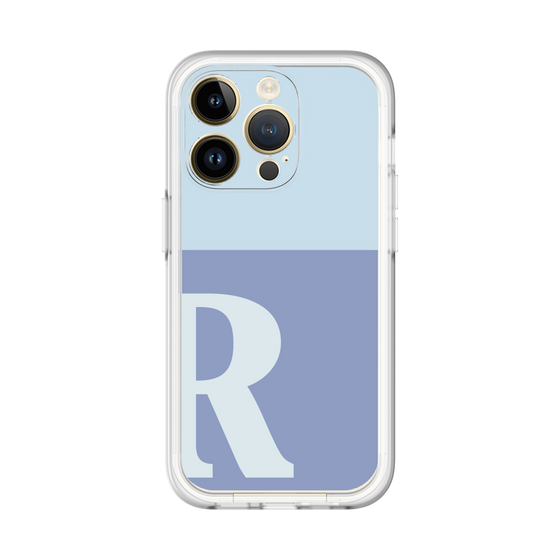 Slim Protection Premium Case［ オリジナル - initial two tone - R blue ］