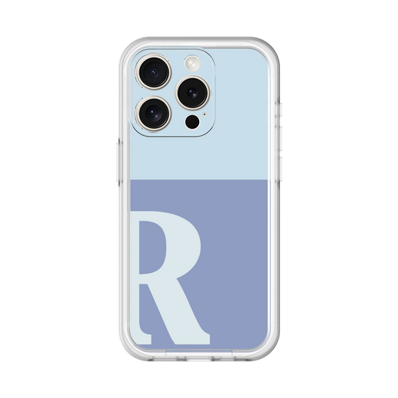 Slim Protection Premium Case［ オリジナル - initial two tone - R blue ］