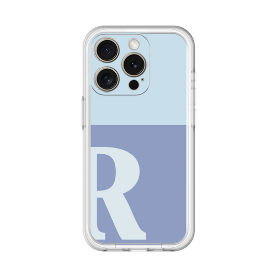 Slim Protection Premium Case［ オリジナル - initial two tone - R blue ］