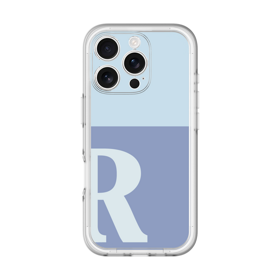 Slim Protection Premium Case［ オリジナル - initial two tone - R blue ］