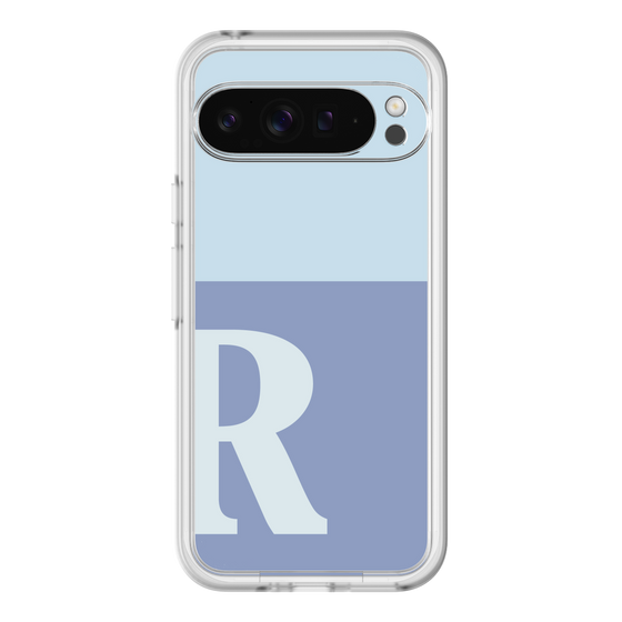 Slim Protection Premium Case［ オリジナル - initial two tone - R blue ］