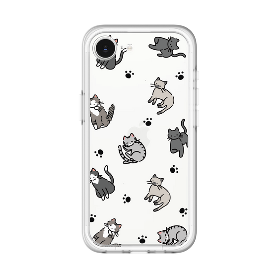Slim Protection Premium Case［ Original - CASEPLAY Cat All-over Pattern - color ］