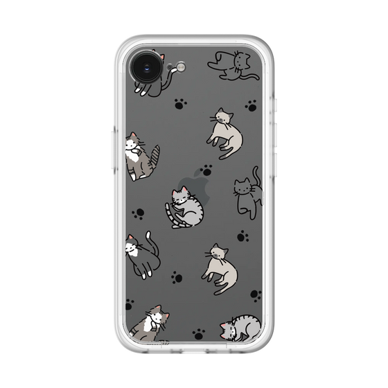 Slim Protection Premium Case［ Original - CASEPLAY Cat All-over Pattern - color ］
