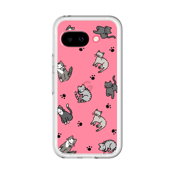 Slim Protection Premium Case［ Original - CASEPLAY Cat All-over Pattern - color ］