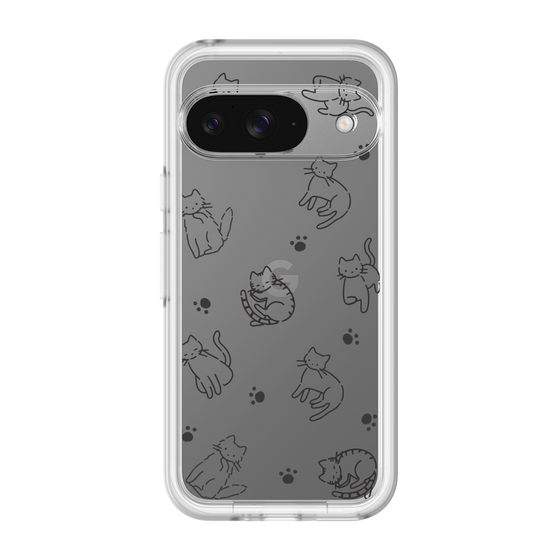 Slim Protection Premium Case［ オリジナル - CASEPLAYネコ総柄 - black ］