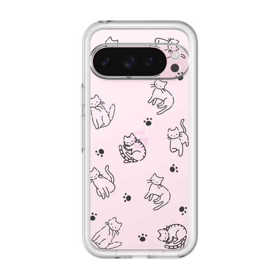 Slim Protection Premium Case［ オリジナル - CASEPLAYネコ総柄 - black ］
