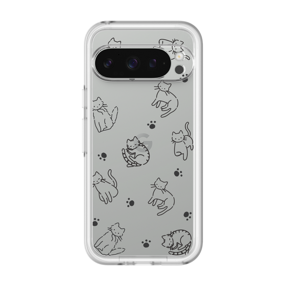 Slim Protection Premium Case［ オリジナル - CASEPLAYネコ総柄 - black ］