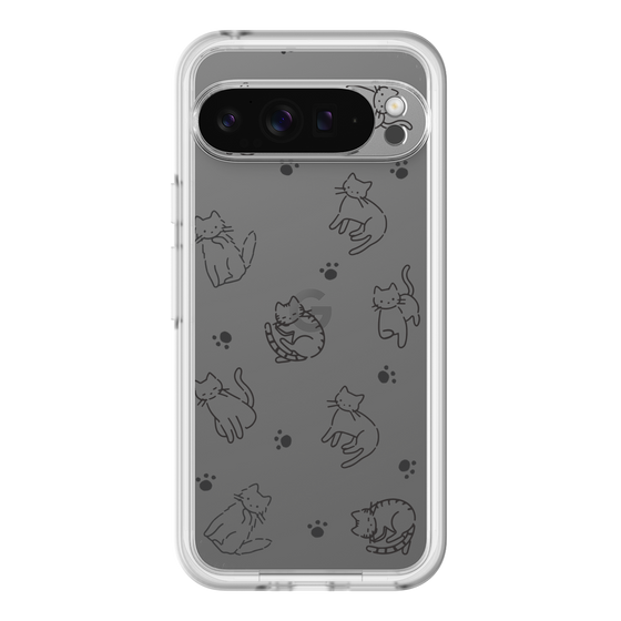 Slim Protection Premium Case［ オリジナル - CASEPLAYネコ総柄 - black ］