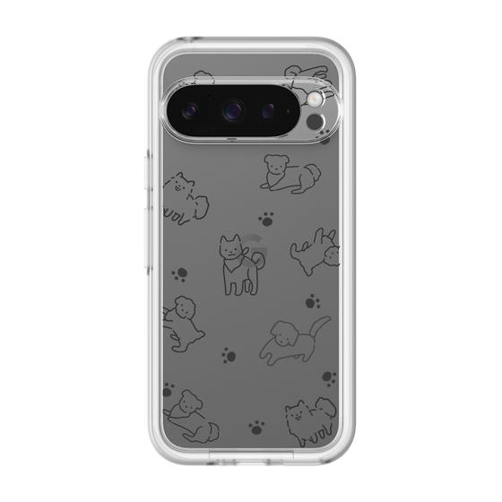 Slim Protection Premium Case［ オリジナル - CASEPLAYイヌ総柄 - black ］