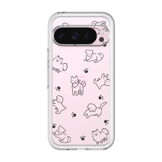 Slim Protection Premium Case［ オリジナル - CASEPLAYイヌ総柄 - black ］