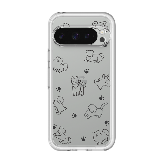 Slim Protection Premium Case［ オリジナル - CASEPLAYイヌ総柄 - black ］