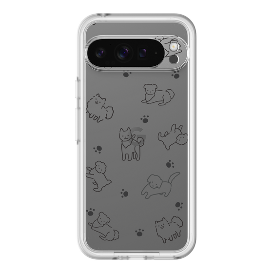 Slim Protection Premium Case［ オリジナル - CASEPLAYイヌ総柄 - black ］