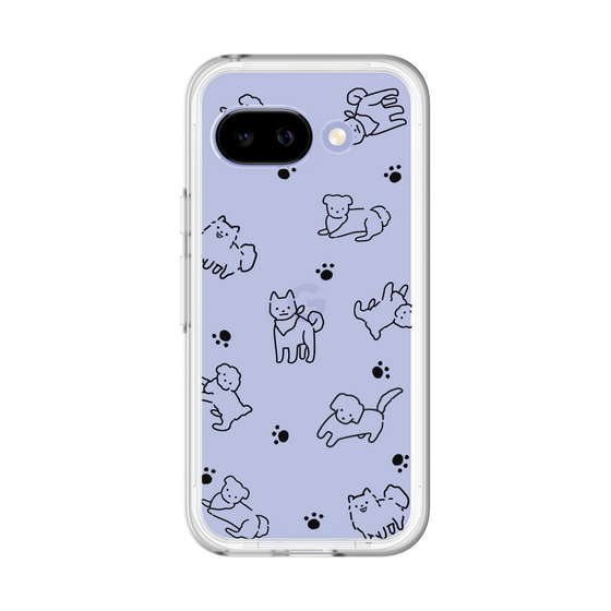 Slim Protection Premium Case［ Original - CASEPLAY Dog All-over Pattern - black ］