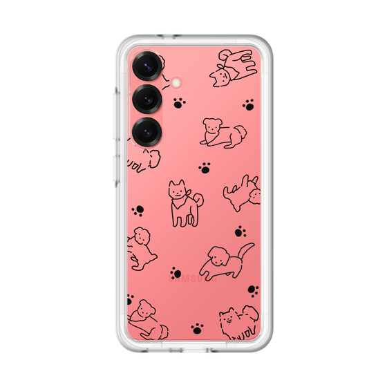 Slim Protection Premium Case［ Original - CASEPLAY Dog All-over Pattern - black ］