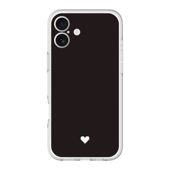 Slim Protection Premium Case［ Original - Favorite Color Heart - Black ］