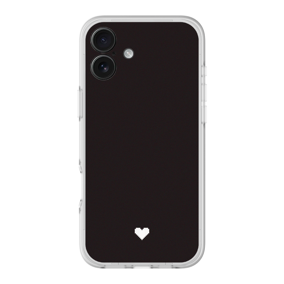 Slim Protection Premium Case［ Original - Favorite Color Heart - Black ］