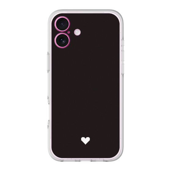 Slim Protection Premium Case［ Original - Favorite Color Heart - Black ］