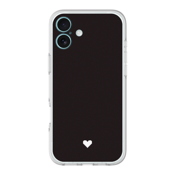 Slim Protection Premium Case［ Original - Favorite Color Heart - Black ］