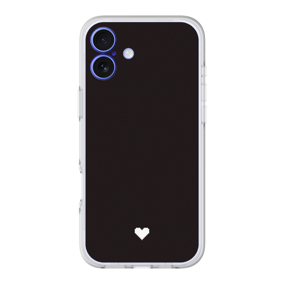 Slim Protection Premium Case［ Original - Favorite Color Heart - Black ］