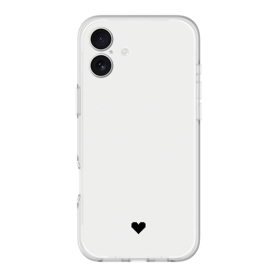 Slim Protection Premium Case［ Original - Favorite Color Heart - White ］