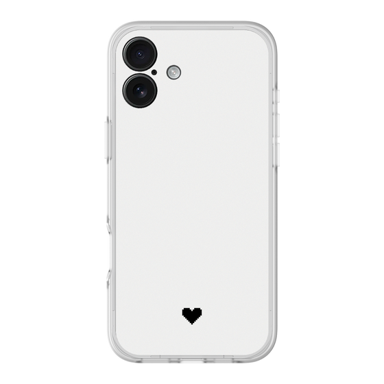 Slim Protection Premium Case［ Original - Favorite Color Heart - White ］