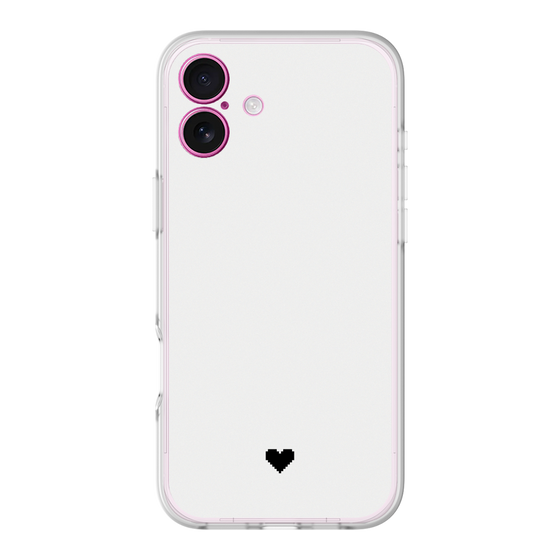Slim Protection Premium Case［ Original - Favorite Color Heart - White ］