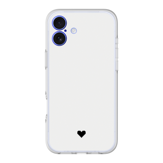 Slim Protection Premium Case［ Original - Favorite Color Heart - White ］