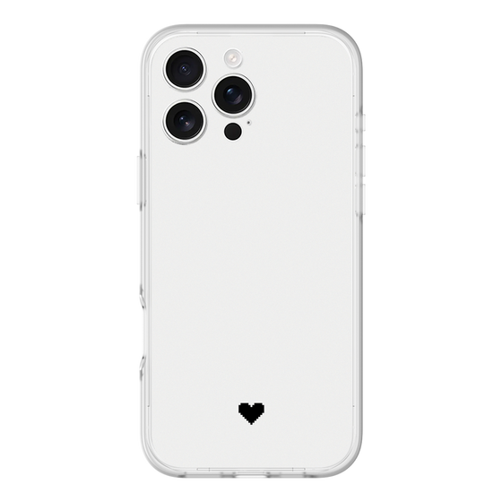 Slim Protection Premium Case［ Original - Favorite Color Heart - White ］