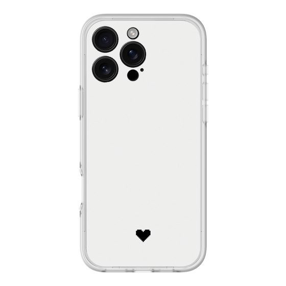 Slim Protection Premium Case［ Original - Favorite Color Heart - White ］