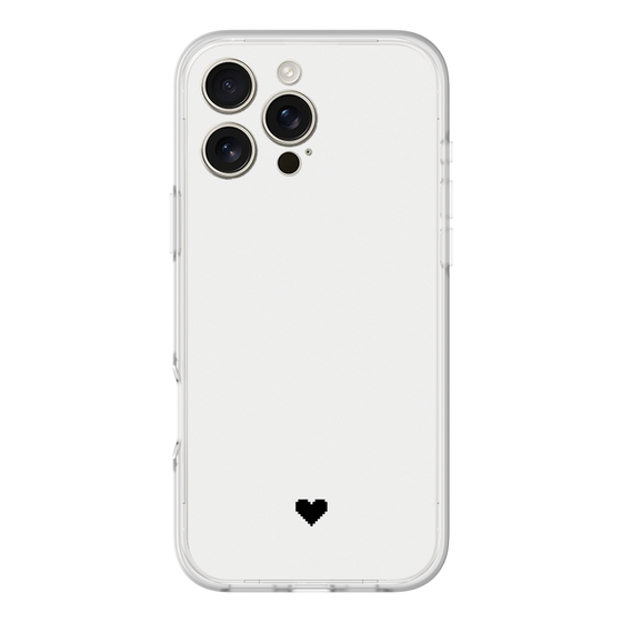 Slim Protection Premium Case［ Original - Favorite Color Heart - White ］