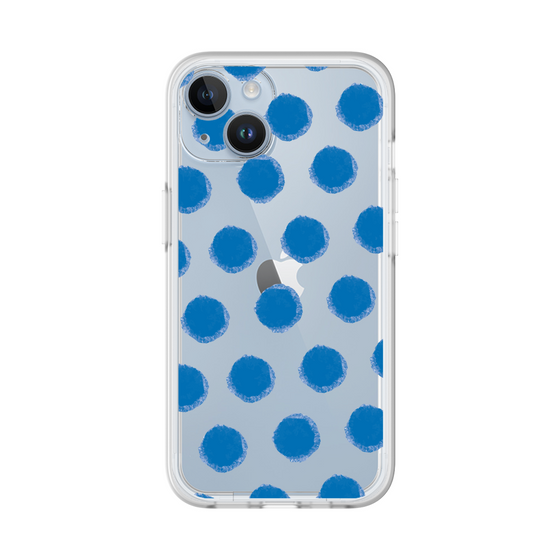 Slim Protection Premium Case［ Original - Favorite Color Polka Dots - Blue ］