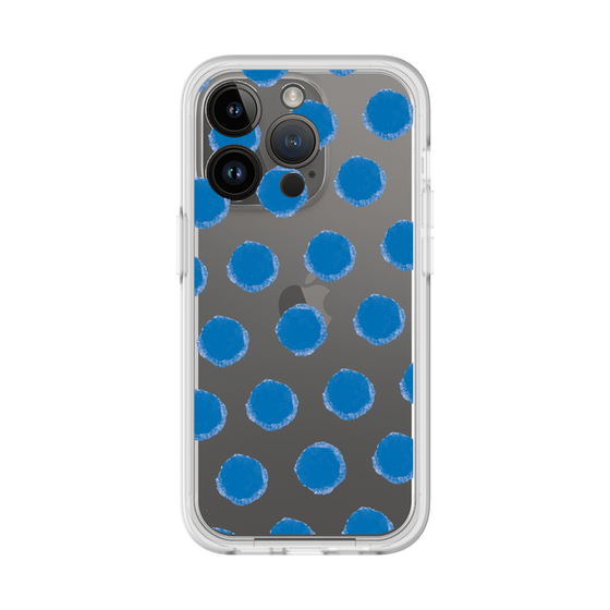 Slim Protection Premium Case［ Original - Favorite Color Polka Dots - Blue ］