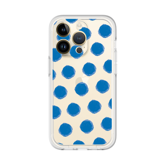 Slim Protection Premium Case［ Original - Favorite Color Polka Dots - Blue ］