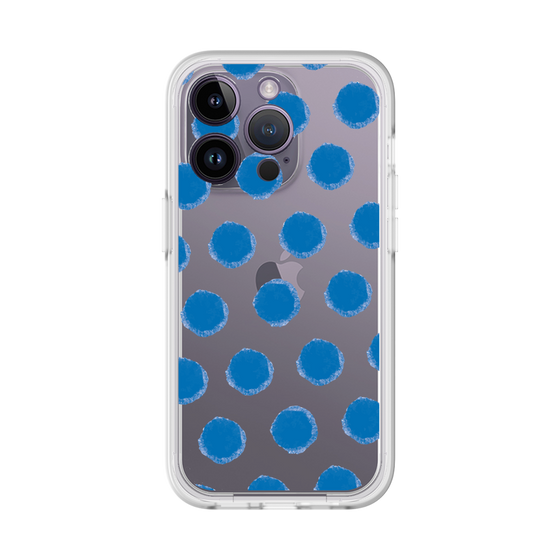 Slim Protection Premium Case［ Original - Favorite Color Polka Dots - Blue ］