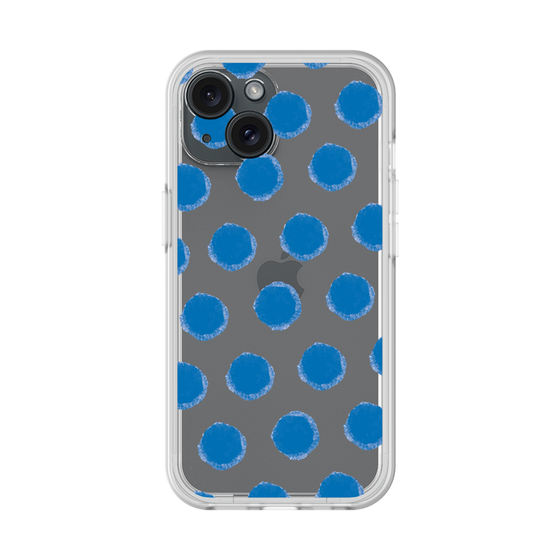 Slim Protection Premium Case［ Original - Favorite Color Polka Dots - Blue ］